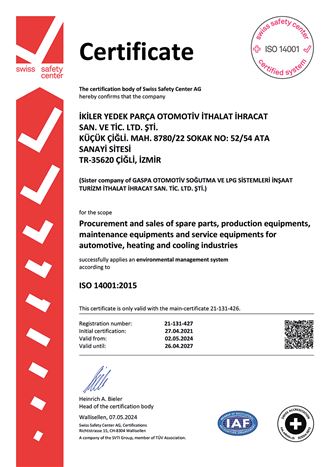 Sertifikalarımız En