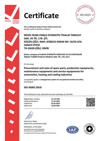 Sertifikalarımız En